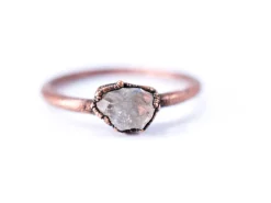 SALE Raw Topaz ring | Topaz crystal ring