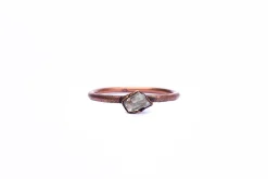 SALE Raw Topaz ring | Topaz crystal ring