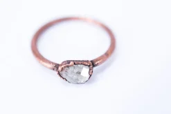 SALE Raw Topaz ring | Topaz crystal ring