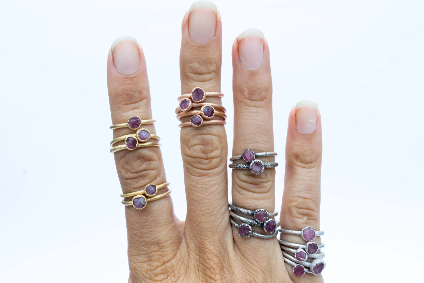 SALE Raw tourmaline ring | Pink tourmaline crystal ring