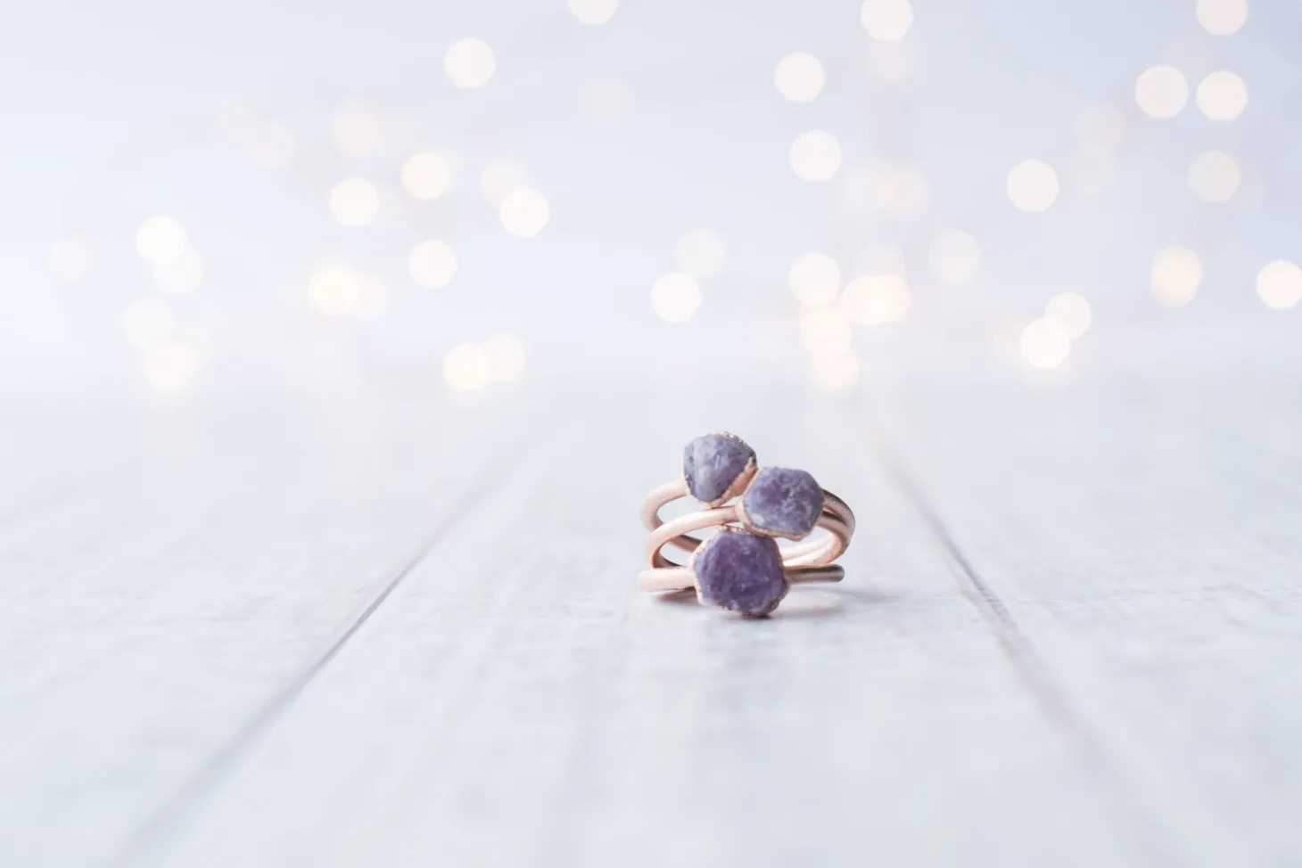 SALE Rose Gold Ruby ring | Red ruby crystal ring