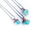 SALE Rough apatite necklace | Blue apatite necklace