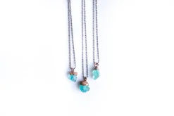SALE Rough apatite necklace | Blue apatite necklace