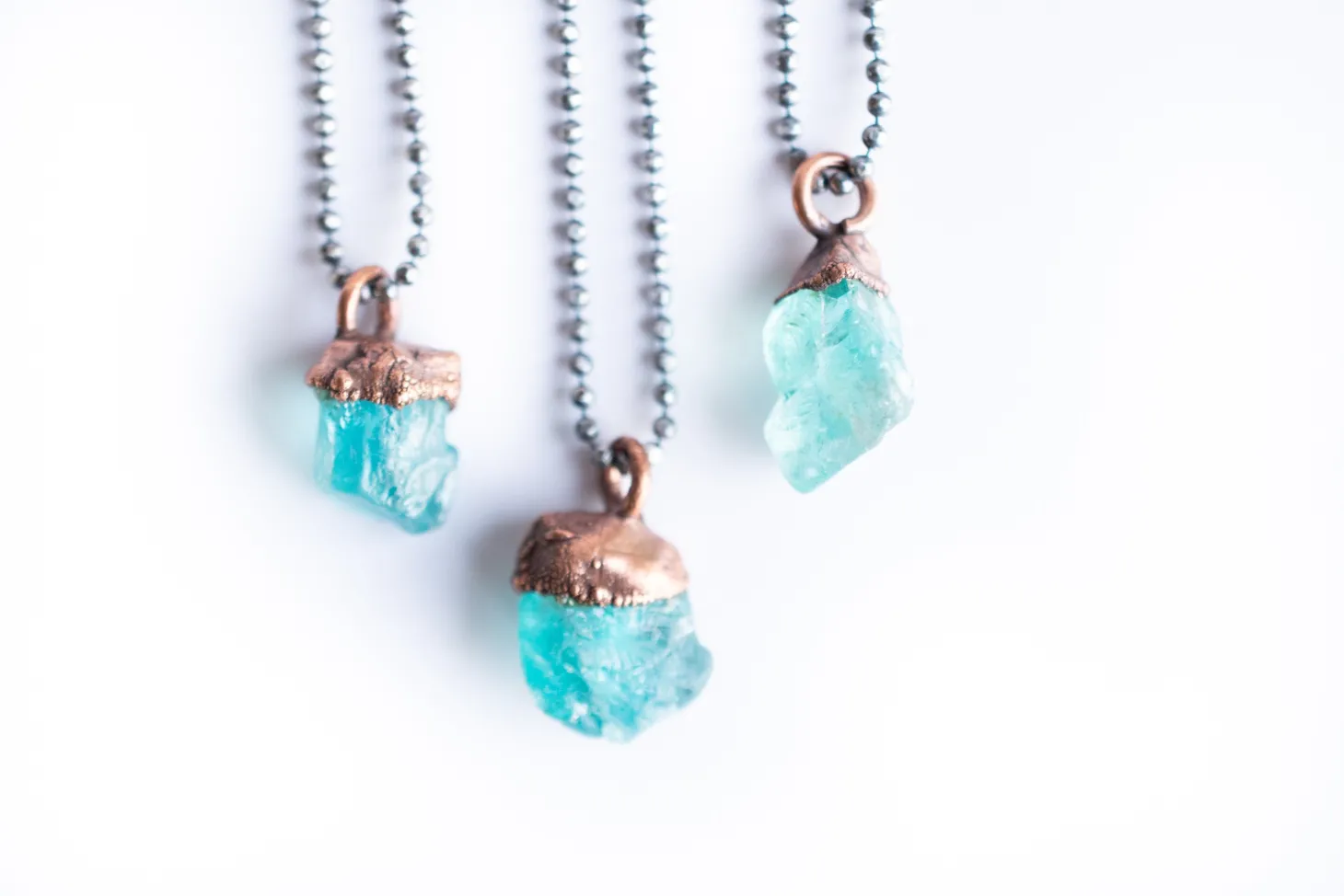 SALE Rough apatite necklace | Blue apatite necklace