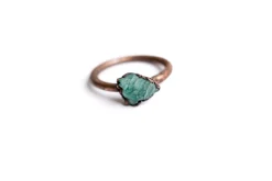 SALE Rough apatite ring | Blue apatite ring