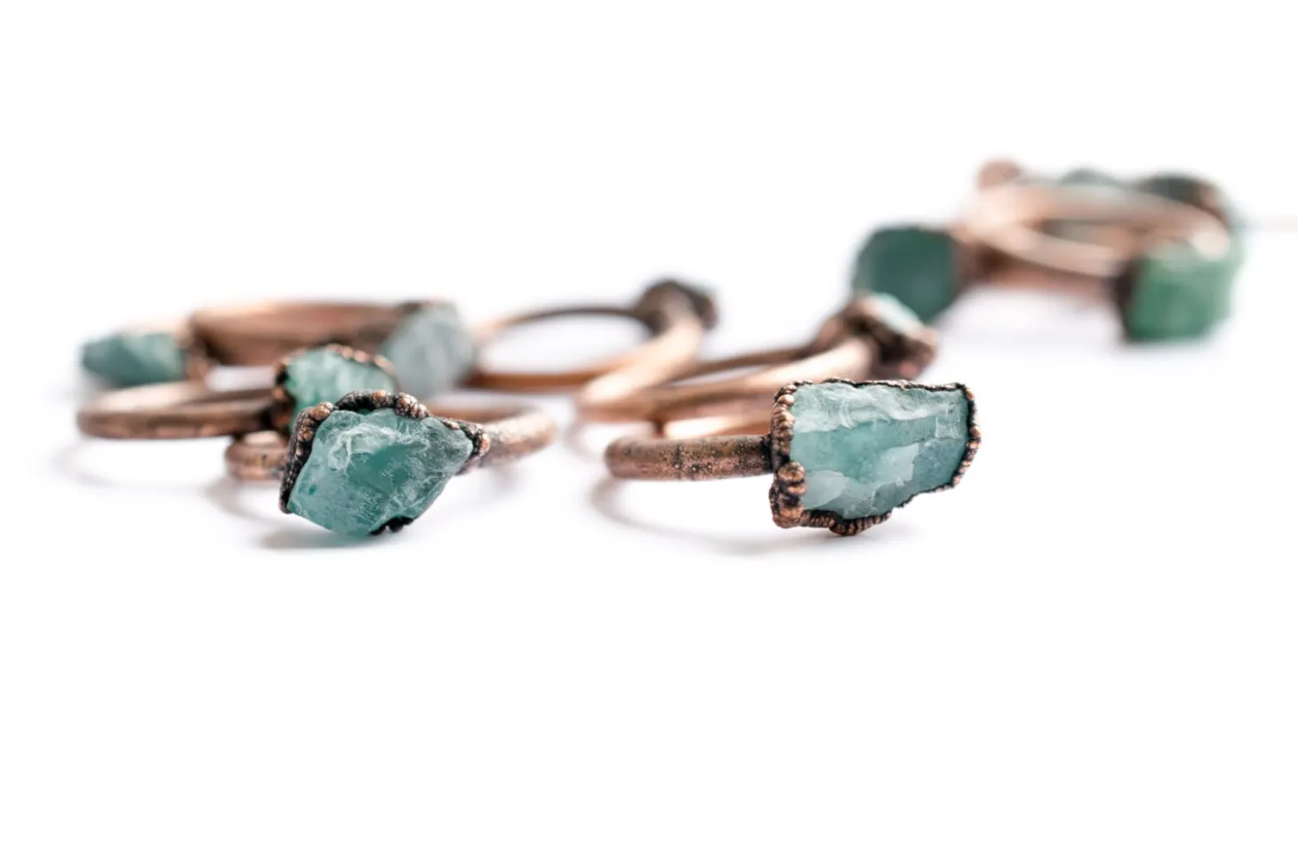 SALE Rough apatite ring | Blue apatite ring