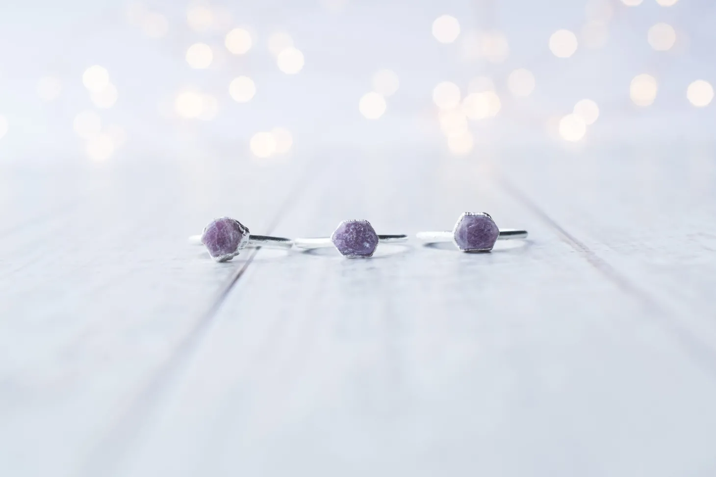 SALE Silver Ruby ring | Red ruby crystal ring