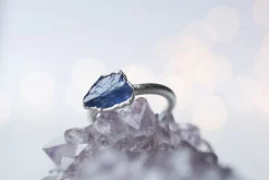 SALE Silver Tanzanite ring | Stone stacking ring