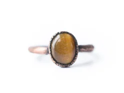 SALE Tiger's eye | Simple tiger eye stacking ring