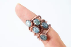 SALE Tumbled Kyanite ring | Blue Kyanite ring