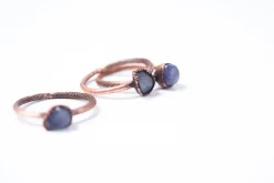 SALE Tumbled tanzanite ring | Stone stacking ring