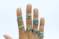 SALE Turquoise nugget ring | Raw turquoise stacking ring