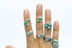 SALE Turquoise nugget ring | Raw turquoise stacking ring