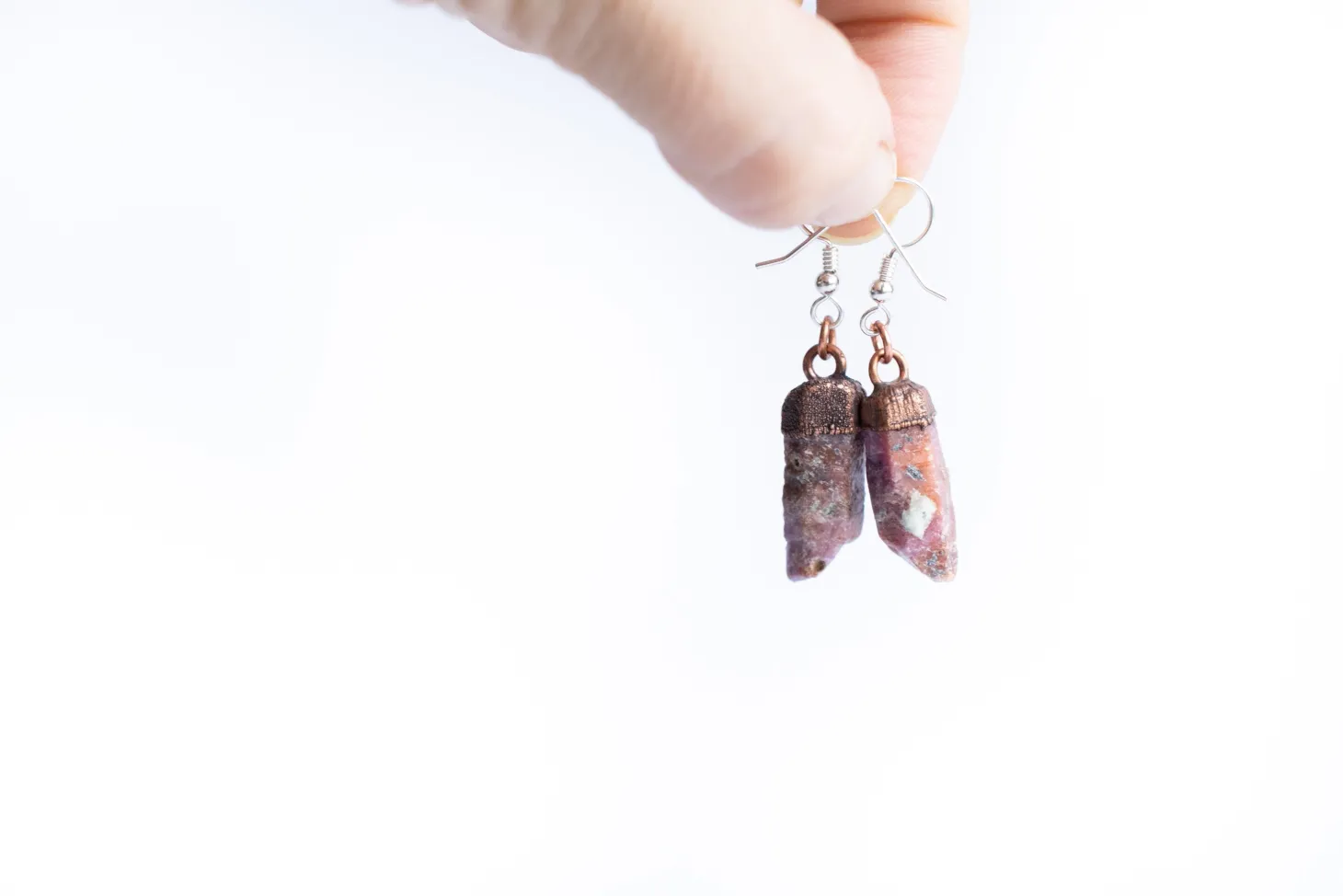 SALE Untreated ruby earrings | Red ruby earrings