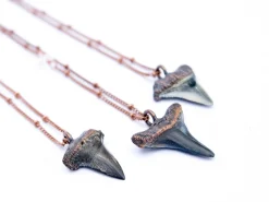 Shark's tooth pendant | Electroformed copper shark tooth pendant