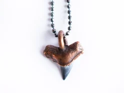 Sharks tooth pendant | Electroformed copper shark tooth pendant