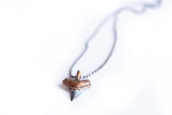 Sharks tooth pendant | Electroformed copper shark tooth pendant