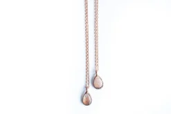 Sunstone necklace | Faceted sunstone necklace