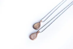 Sunstone necklace | Faceted sunstone necklace