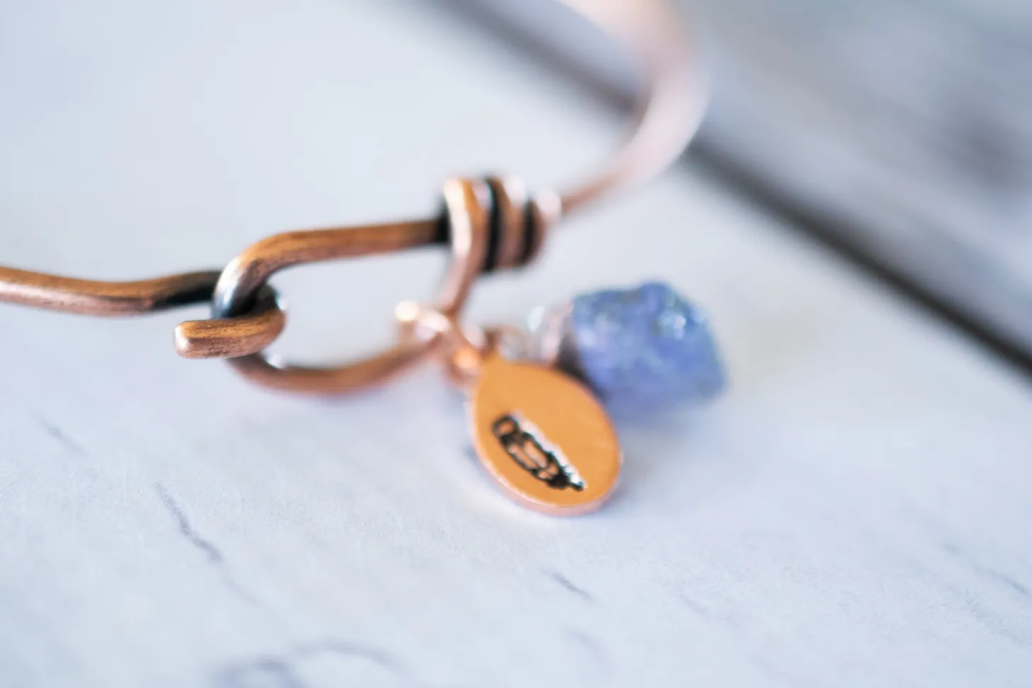 Tanzanite Bracelet| Rough Tazanite Bangle