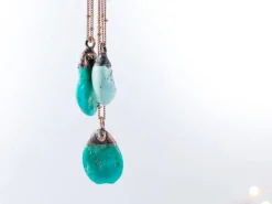 Turquoise nugget necklace | Raw turquoise jewelry