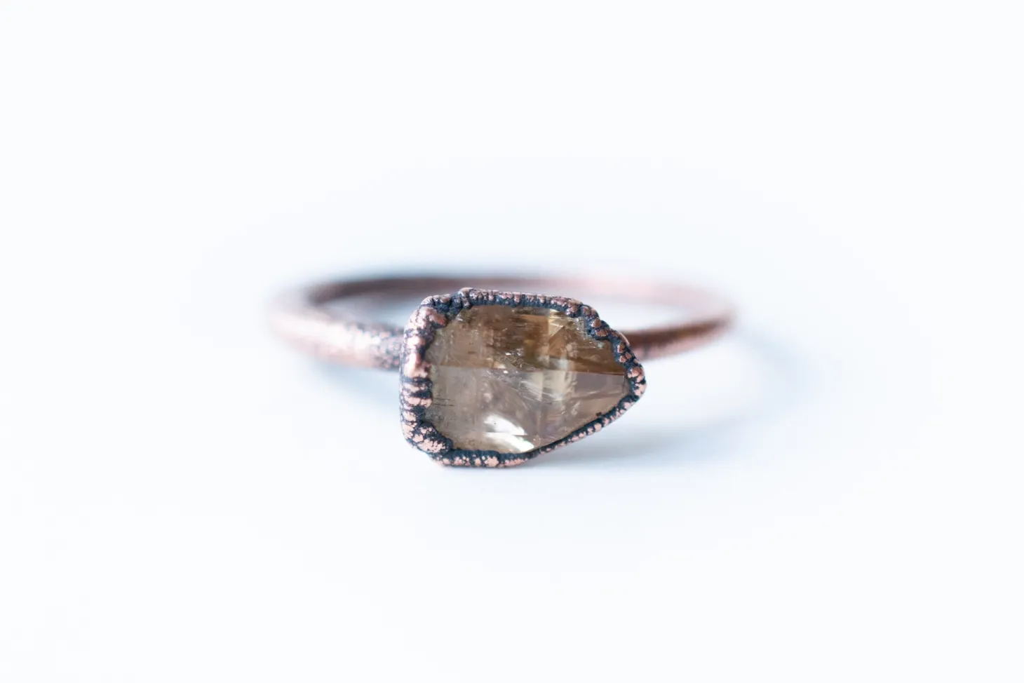 Utah topaz ring | Raw topaz ring