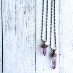 Vera Cruz Amethyst necklace | Raw amethyst pendant