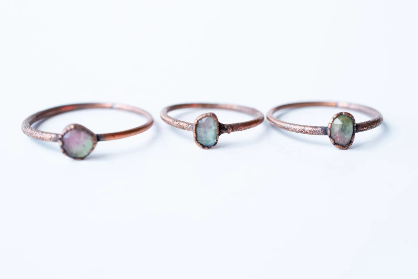 Watermelon tourmaline ring | Faceted tourmaline ring