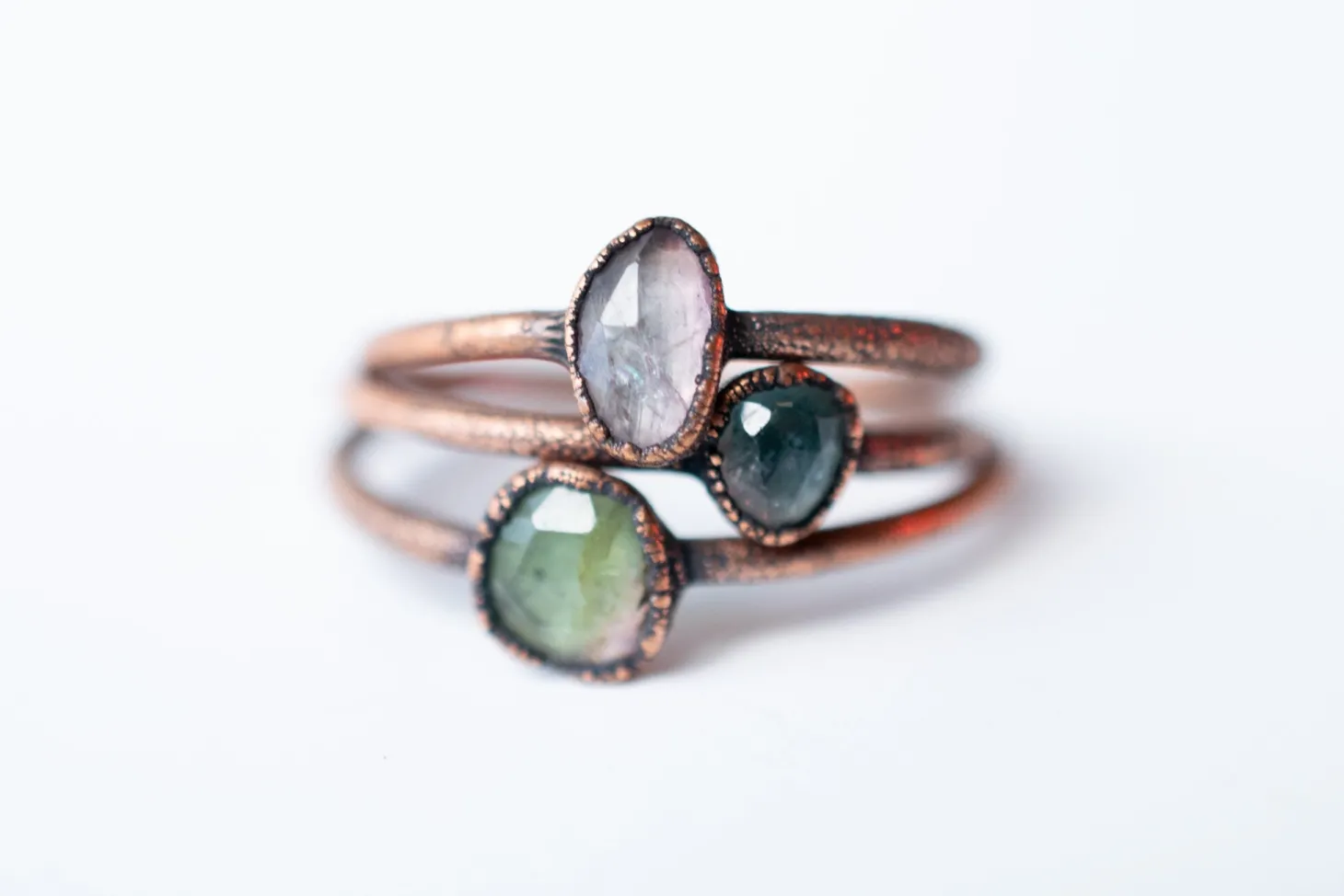 Watermelon tourmaline ring | Faceted tourmaline ring