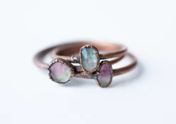 Watermelon tourmaline ring | Faceted tourmaline ring